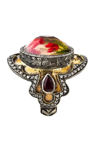 SEVAN BICAKCI Ruby Tulip Shield Ring | Thumbnail 1