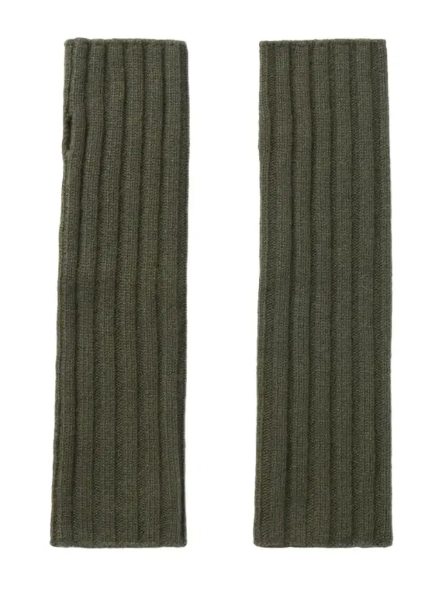 Ribbed Cashmere Wrist Warmers