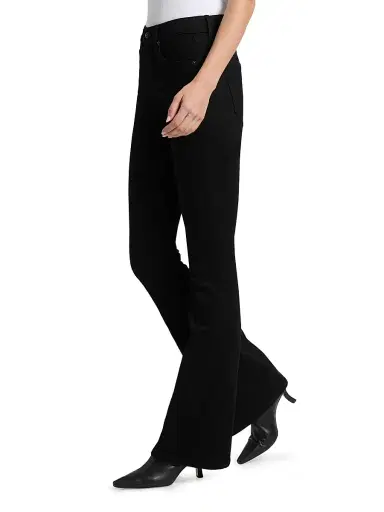 Veronica Beard Women's Beverly Slim-Fit High-Rise Flare Jeans - Onyx - Size 31 | Thumbnail 4