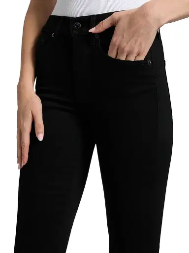 Veronica Beard Women's Beverly Slim-Fit High-Rise Flare Jeans - Onyx - Size 31 | Thumbnail 6