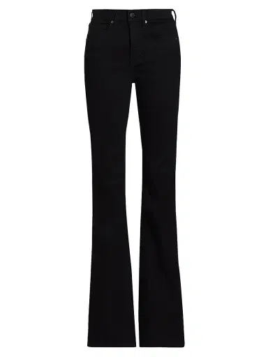 Veronica Beard Women's Beverly Slim-Fit High-Rise Flare Jeans - Onyx - Size 31 | Thumbnail 1