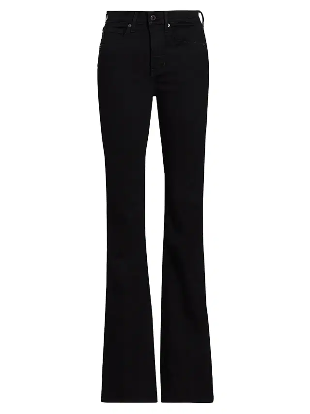 Women's Beverly Slim-Fit High-Rise Flare Jeans - Onyx