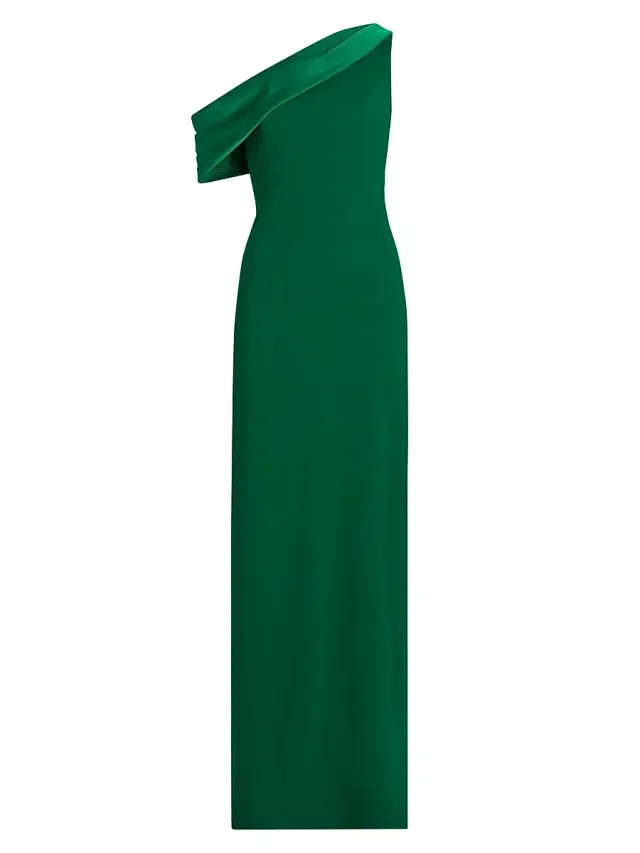 SACHIN BABI Women's Angelina One-Shoulder Gown - Emerald