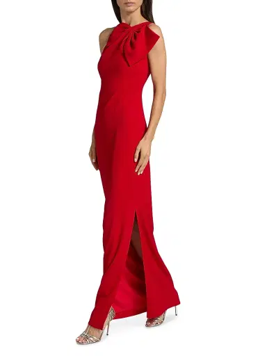 SACHIN & BABI Women's Cosette Bow Crêpe One-Shoulder Gown | Thumbnail 2 SACHIN & BABI Women's Cosette Bow Crêpe One-Shoulder Gown | Thumbnail 2