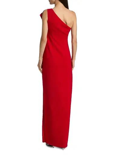 SACHIN & BABI Women's Cosette Bow Crêpe One-Shoulder Gown | Thumbnail 5 SACHIN & BABI Women's Cosette Bow Crêpe One-Shoulder Gown | Thumbnail 5