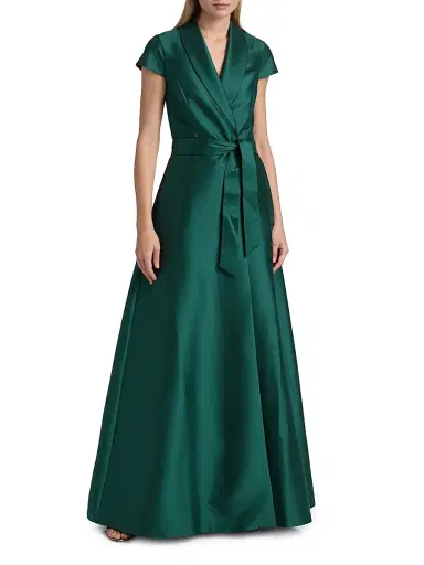 SACHIN & BABI Women's Etienne Shawl Collar Wrap Gown | Thumbnail 3 SACHIN & BABI Women's Etienne Shawl Collar Wrap Gown | Thumbnail 3