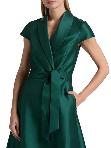 SACHIN & BABI Women's Etienne Shawl Collar Wrap Gown | Thumbnail 6 SACHIN & BABI Women's Etienne Shawl Collar Wrap Gown | Thumbnail 6
