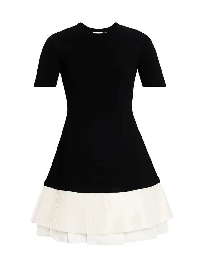SIMKHAI Women's Lorin Mixed-Media A-Line Minidress - Black Multi