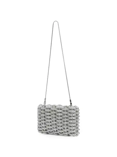 Simkhai Women's Morgan Woven Rhinestone Clutch | Thumbnail 2 Simkhai Women's Morgan Woven Rhinestone Clutch | Thumbnail 2