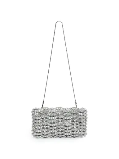 Simkhai Women's Morgan Woven Rhinestone Clutch | Thumbnail 1 Simkhai Women's Morgan Woven Rhinestone Clutch | Thumbnail 1