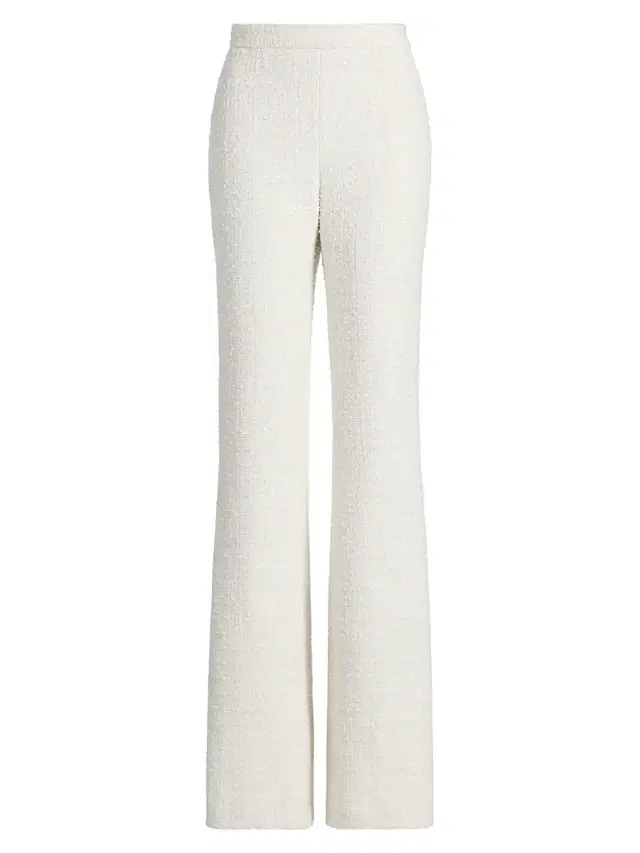 Badgley Mischka Women's Bouclé Tailored Flare Pants -