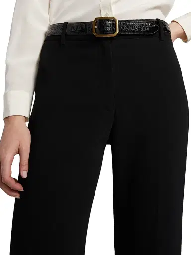 Nili Lotan Women's Effy Flared Pants - Black | Thumbnail 6 Nili Lotan Women's Effy Flared Pants - Black | Thumbnail 6