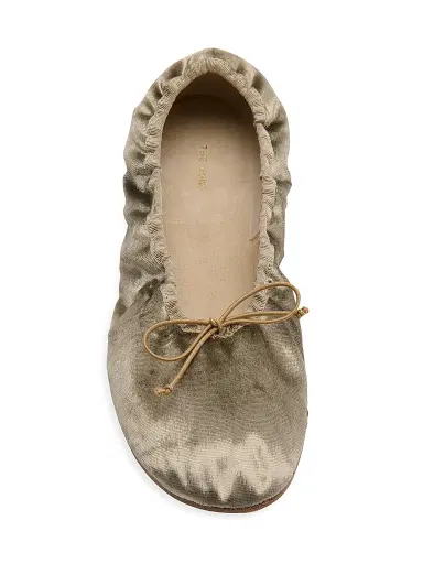 The Row Women's Bow-Detail Velvet Ballet Flats - Black | Thumbnail 3 The Row Women's Bow-Detail Velvet Ballet Flats - Black | Thumbnail 3