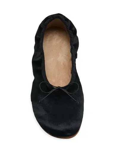 The Row Women's Bow-Detail Velvet Ballet Flats - Black | Thumbnail 7 The Row Women's Bow-Detail Velvet Ballet Flats - Black | Thumbnail 7