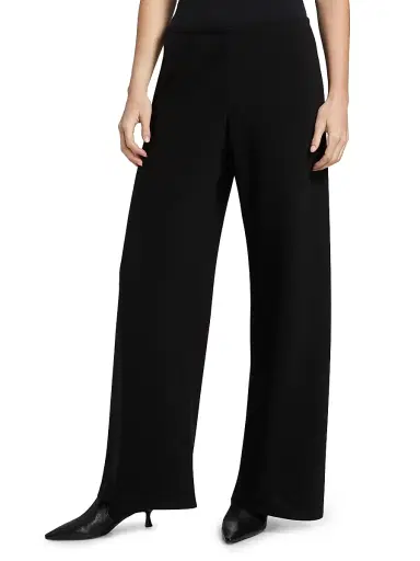 Nili Lotan Women's Marlow Wide-Leg Pants - Black - Size Large | Thumbnail 3 Nili Lotan Women's Marlow Wide-Leg Pants - Black - Size Large | Thumbnail 3