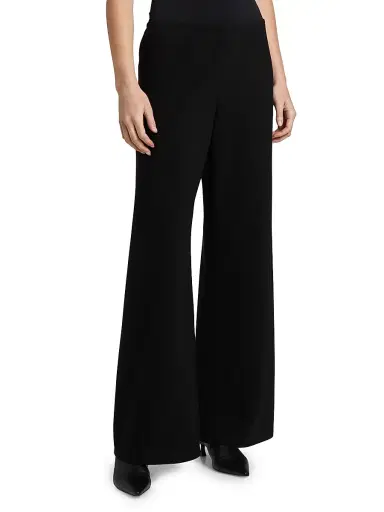 Nili Lotan Women's Marlow Wide-Leg Pants - Black - Size Large | Thumbnail 4 Nili Lotan Women's Marlow Wide-Leg Pants - Black - Size Large | Thumbnail 4