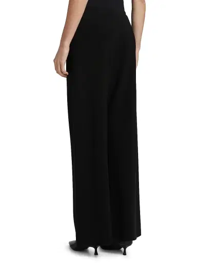 Nili Lotan Women's Marlow Wide-Leg Pants - Black - Size Large | Thumbnail 5 Nili Lotan Women's Marlow Wide-Leg Pants - Black - Size Large | Thumbnail 5