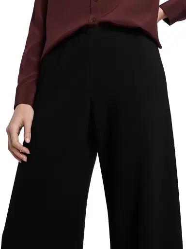 Nili Lotan Women's Marlow Wide-Leg Pants - Black - Size Large | Thumbnail 6 Nili Lotan Women's Marlow Wide-Leg Pants - Black - Size Large | Thumbnail 6