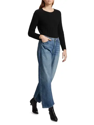 Nili Lotan Women's Tribeca Relaxed Jeans - Classic Wash - Size 32 | Thumbnail 2 Nili Lotan Women's Tribeca Relaxed Jeans - Classic Wash - Size 32 | Thumbnail 2