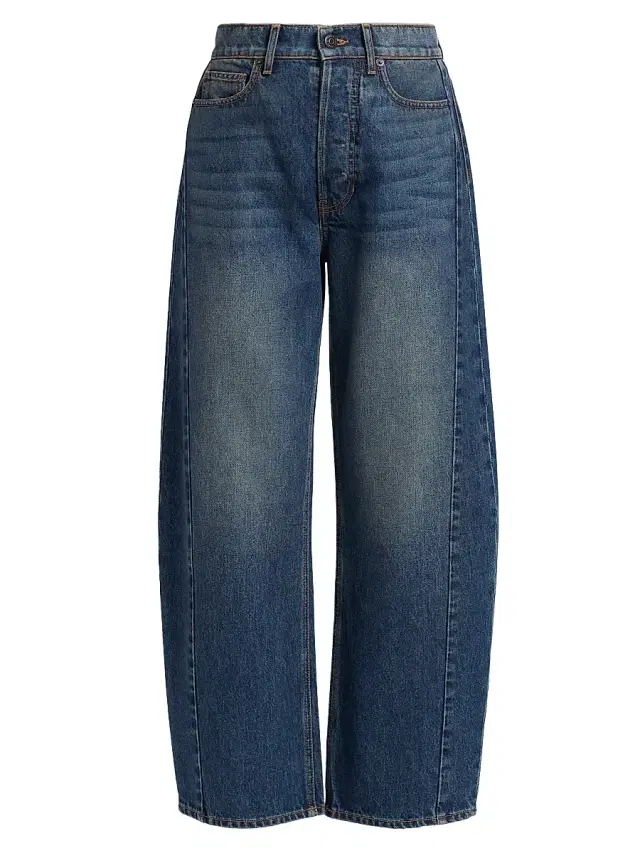 Veronica Beard Women's Ryder Saddle Barrel-Leg Jeans - Equinox