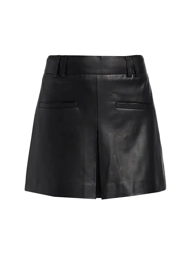 Veronica Beard Women's Pavaline Faux-Leather Miniskirt - Black