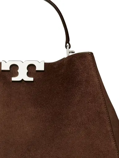 Tory Burch Women's Eleanor Suede Satchel - Dark Cocoa | Thumbnail 6