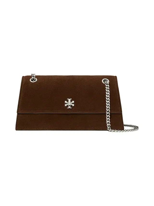 Tory Burch Women's Kira Suede Shoulder Bag - Dark Cocoa