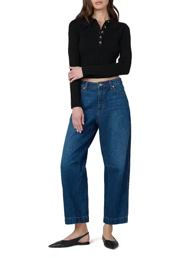 Joe's Jeans Women's The Wilder High-Rise Relaxed Barrel Jeans | Thumbnail 2