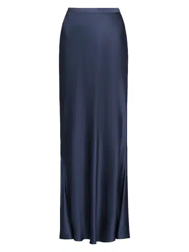 TWP Women's My Endless Love Satin Maxi Skirt - Night Sky - Size 12 | Thumbnail 1