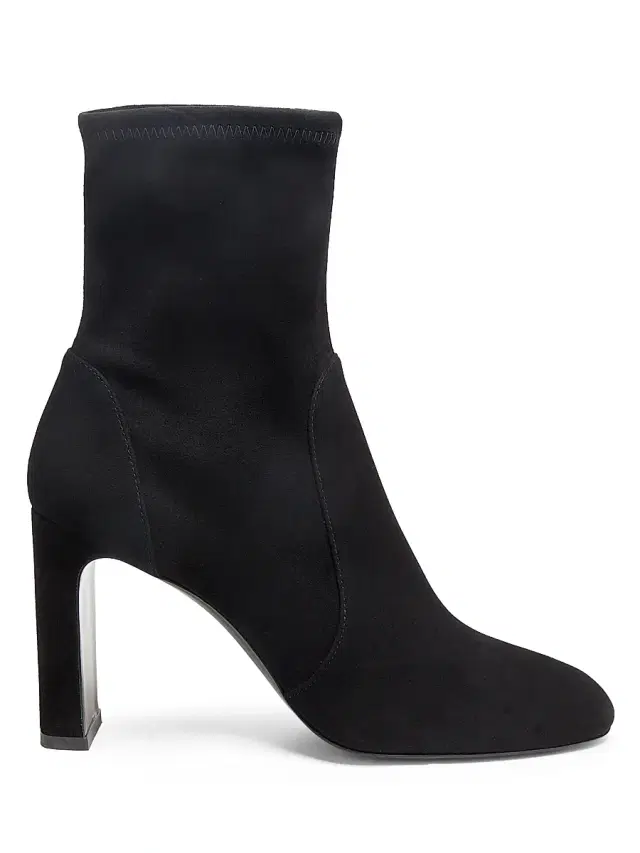 Stuart Weitzman Women's Babette 85MM Suede Booties - Black