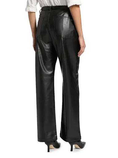 rag & bone Women's Phoebe Faux-Leather Drawcord Pants | Thumbnail 5