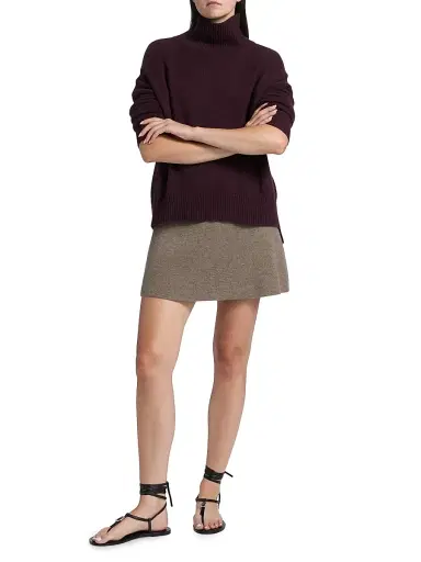 Lisa Yang Women's Heidi Relaxed-Fit Cashmere Sweater - Mahogany - Size Small | Thumbnail 2 Lisa Yang Women's Heidi Relaxed-Fit Cashmere Sweater - Mahogany - Size Small | Thumbnail 2