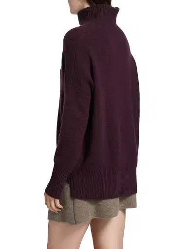 Lisa Yang Women's Heidi Relaxed-Fit Cashmere Sweater - Mahogany - Size Small | Thumbnail 5 Lisa Yang Women's Heidi Relaxed-Fit Cashmere Sweater - Mahogany - Size Small | Thumbnail 5