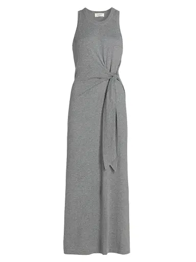 Lisa Yang Women's Deep Cloud Cotton-Cashmere Tie-Waist Maxi-Dress - Deep Cloud | Thumbnail 1 Lisa Yang Women's Deep Cloud Cotton-Cashmere Tie-Waist Maxi-Dress - Deep Cloud | Thumbnail 1