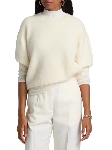 Lisa Yang Women's Juniper Cashmere Crop Sweater | Thumbnail 3 Lisa Yang Women's Juniper Cashmere Crop Sweater | Thumbnail 3