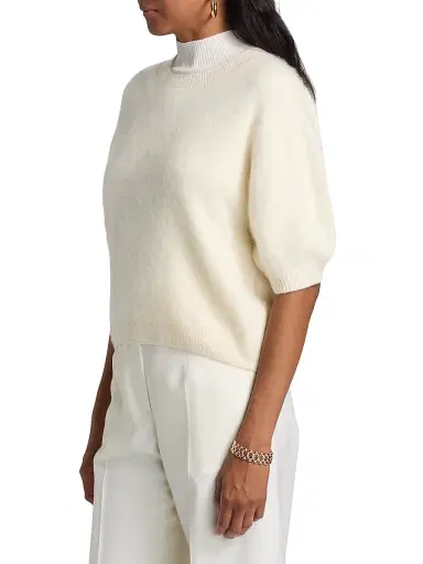 Lisa Yang Women's Juniper Cashmere Crop Sweater | Thumbnail 4 Lisa Yang Women's Juniper Cashmere Crop Sweater | Thumbnail 4