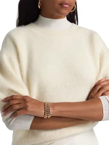 Lisa Yang Women's Juniper Cashmere Crop Sweater | Thumbnail 6 Lisa Yang Women's Juniper Cashmere Crop Sweater | Thumbnail 6