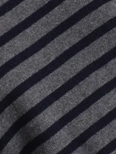 Lisa Yang Women's Cila Striped Cashmere Relaxed-Fit T-Shirt - Graphite Navy | Thumbnail 7 Lisa Yang Women's Cila Striped Cashmere Relaxed-Fit T-Shirt - Graphite Navy | Thumbnail 7