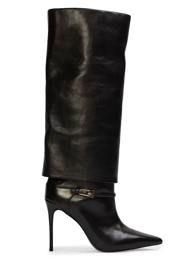 Women's Simone 100MM Leather Boots - Black Leather