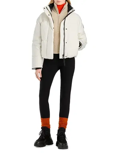 Canada Goose Women's Grandview Crop Jacket - North Star White Black - Size XS | Thumbnail 2