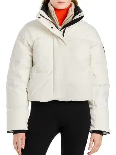 Canada Goose Women's Grandview Crop Jacket - North Star White Black - Size XS | Thumbnail 3