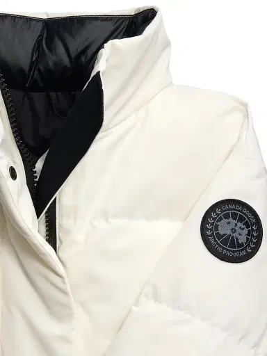 Canada Goose Women's Grandview Crop Jacket - North Star White Black - Size XS | Thumbnail 7