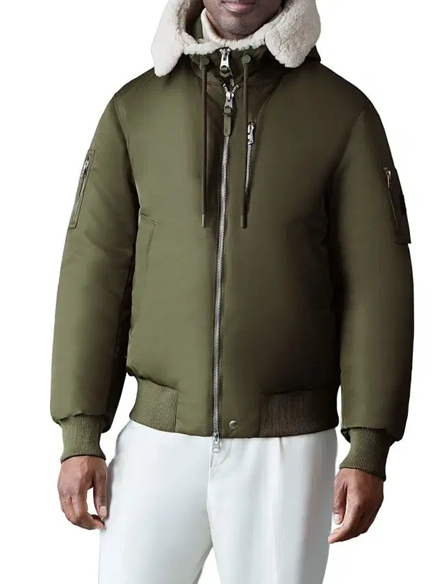 Men's August Down Bomber Jacket - Light Military