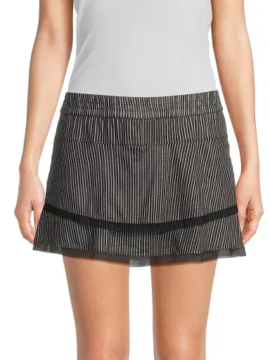 Lucky in Love Women's Stripe It Up High-Waist Pinstripe Skort | Thumbnail 3 Lucky in Love Women's Stripe It Up High-Waist Pinstripe Skort | Thumbnail 3