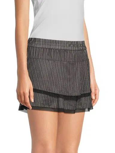 Lucky in Love Women's Stripe It Up High-Waist Pinstripe Skort | Thumbnail 4 Lucky in Love Women's Stripe It Up High-Waist Pinstripe Skort | Thumbnail 4