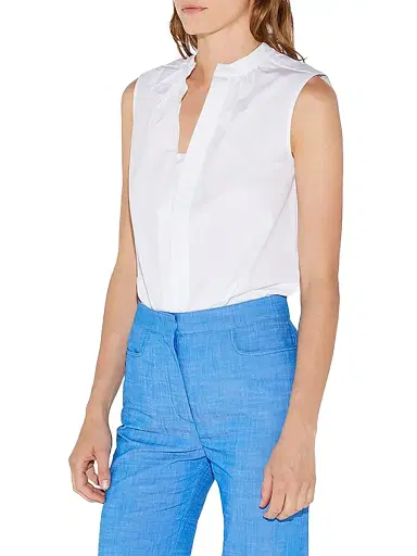CALLAS MILANO Women's Olympia Sleeveless Poplin Top | Thumbnail 2