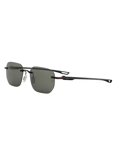 TAG Heuer Men's 55MM Mini Vingt Sept Rectangular Sunglasses - Black Dark Grey | Thumbnail 1 TAG Heuer Men's 55MM Mini Vingt Sept Rectangular Sunglasses - Black Dark Grey | Thumbnail 1