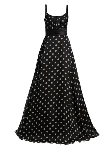 PAMELLA ROLAND Women's Polka Dot Organza Ballgown | Thumbnail 1 PAMELLA ROLAND Women's Polka Dot Organza Ballgown | Thumbnail 1