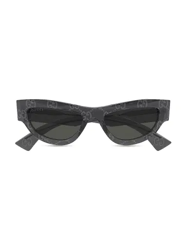 Gucci Women's Miami Logo 53MM Cat-Eye Sunglasses - Grey | Thumbnail 2 Gucci Women's Miami Logo 53MM Cat-Eye Sunglasses - Grey | Thumbnail 2