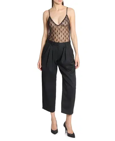 Isabel Marant Women's Janice Wool Crop Trousers - Black - Size 10 | Thumbnail 2 Isabel Marant Women's Janice Wool Crop Trousers - Black - Size 10 | Thumbnail 2